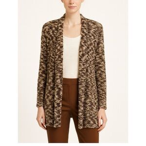 Chico’s brown space-dye cardigan